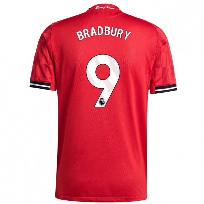 Danxen Men Louie Bradbury #9 Red Black White Home Jersey 2025/26 T-Shirt