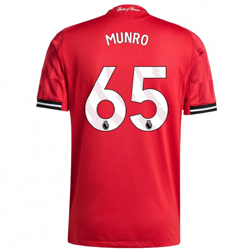 Danxen Men Reece Munro #65 Red Black White Home Jersey 2025/26 T-Shirt