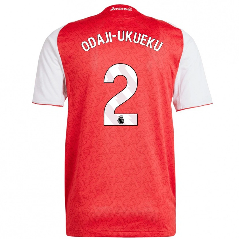 Danxen Men Theo Odaji-Ukueku #2 Red White Home Jersey 2025/26 T-Shirt