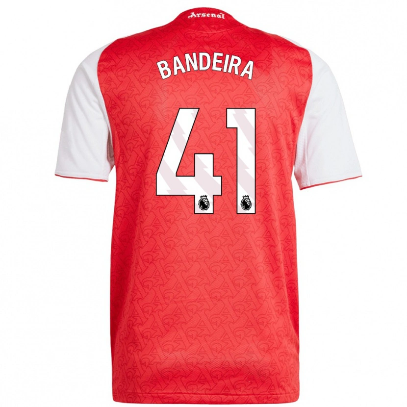 Danxen Men Mauro Bandeira #41 Red White Home Jersey 2025/26 T-Shirt
