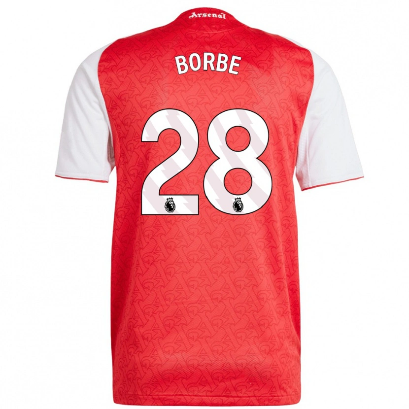 Danxen Men Anneke Borbe #28 Red White Home Jersey 2025/26 T-Shirt