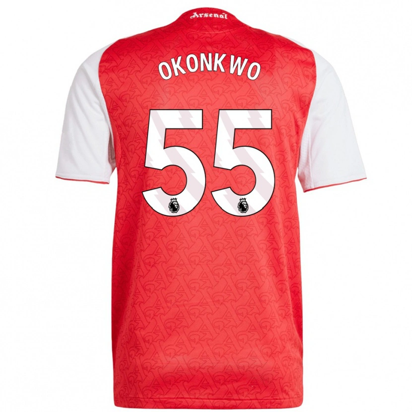 Danxen Men Brian Okonkwo #55 Red White Home Jersey 2025/26 T-Shirt