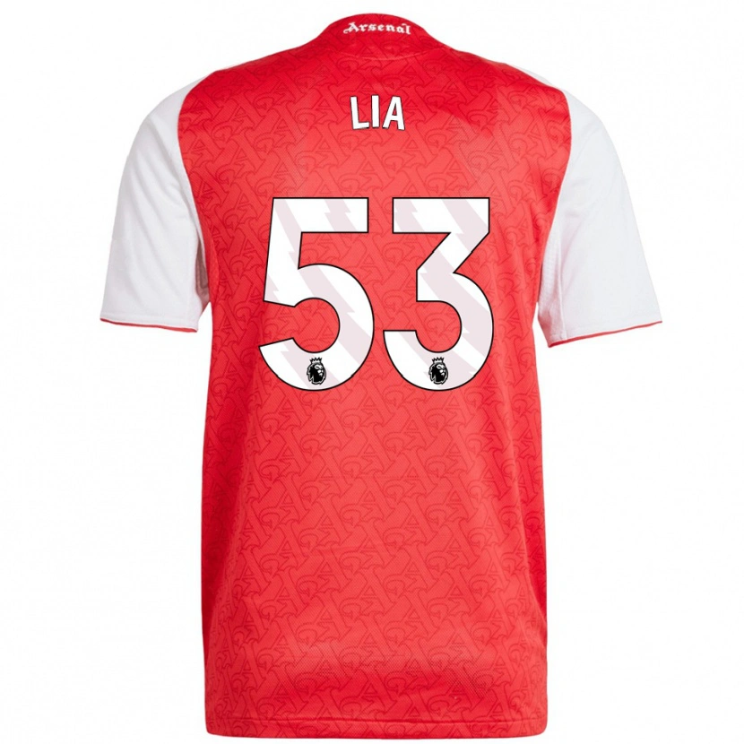 Danxen Men Vivienne Lia #53 Red White Home Jersey 2025/26 T-Shirt