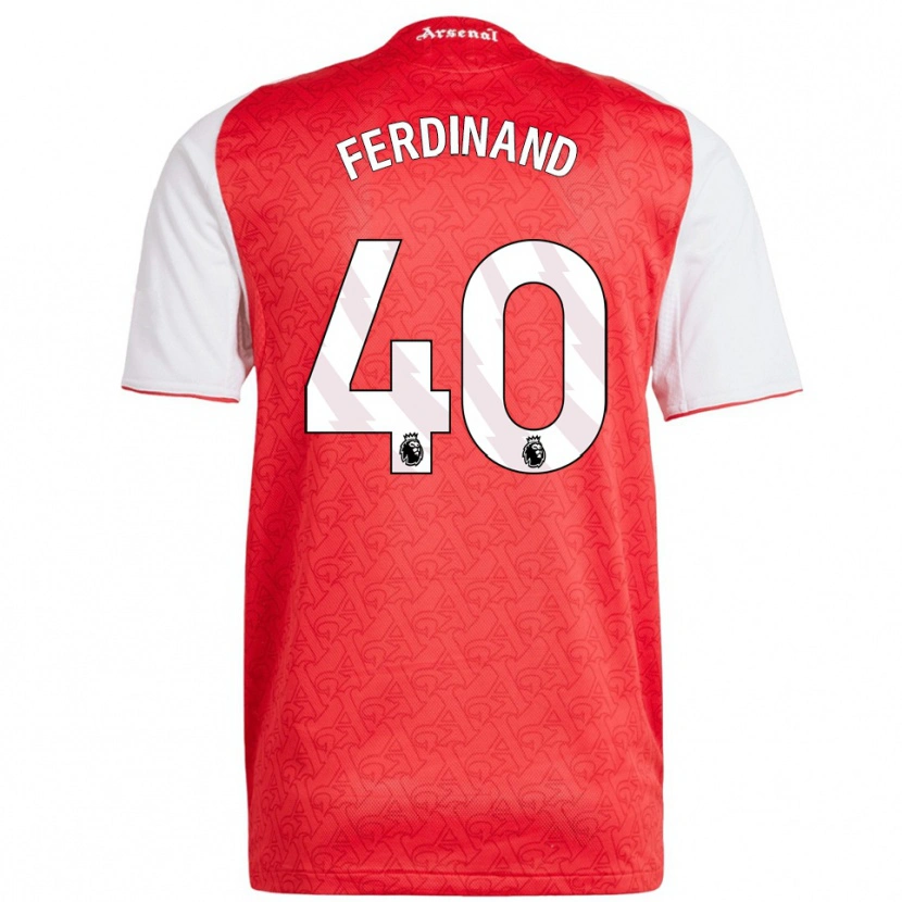 Danxen Men Sebastian Ferdinand #40 Red White Home Jersey 2025/26 T-Shirt