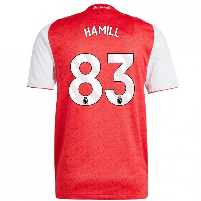 Danxen Men Callan Hamill #83 Red White Home Jersey 2025/26 T-Shirt