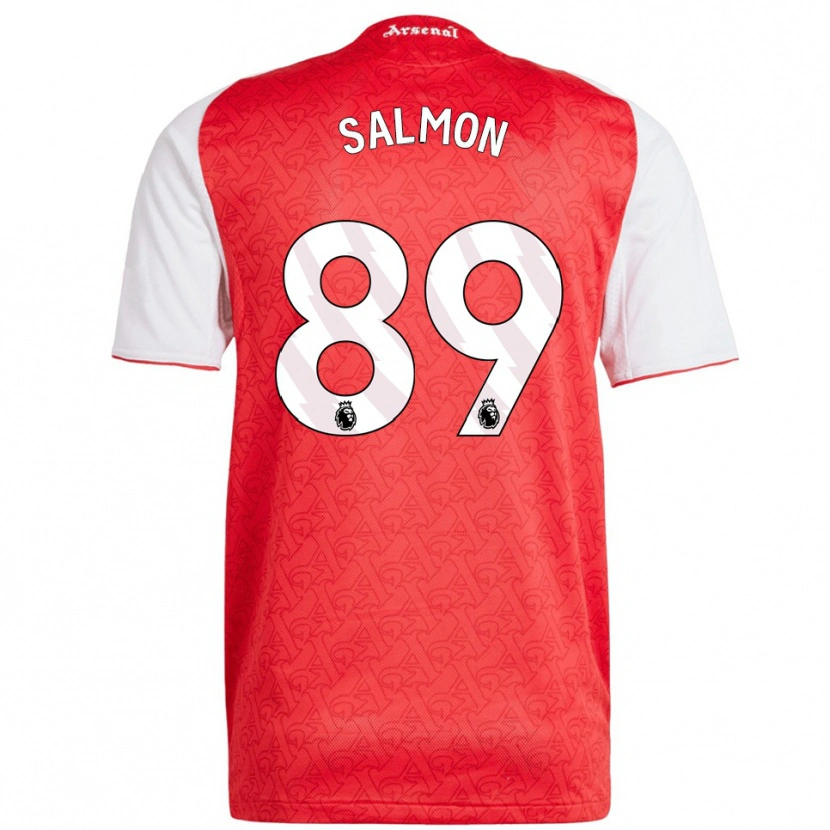 Danxen Men Marli Salmon #89 Red White Home Jersey 2025/26 T-Shirt