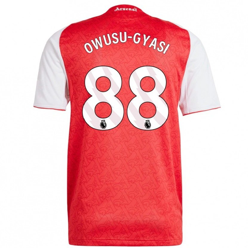 Danxen Men Abraham Owusu-Gyasi #88 Red White Home Jersey 2025/26 T-Shirt