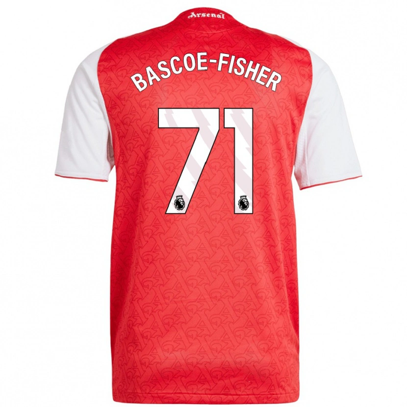 Danxen Men Jakai Bascoe-Fisher #71 Red White Home Jersey 2025/26 T-Shirt