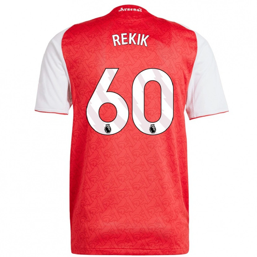 Danxen Men Omar Rekik #60 Red White Home Jersey 2025/26 T-Shirt