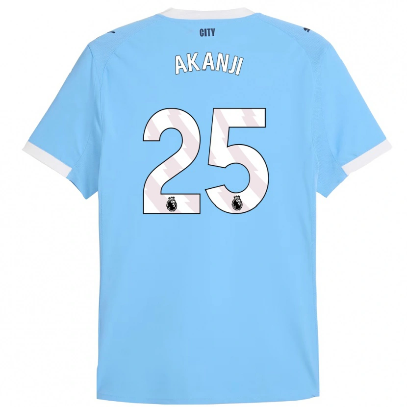 Danxen Men Manuel Akanji #25 Sky Blue White Home Jersey 2025/26 T-Shirt