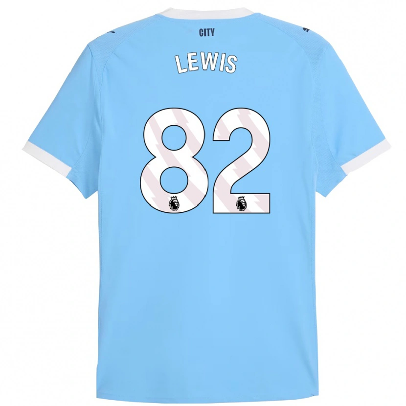 Danxen Men Rico Lewis #82 Sky Blue White Home Jersey 2025/26 T-Shirt