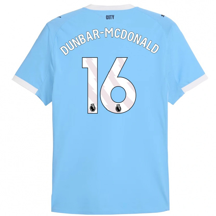 Danxen Men Christian Dunbar-Mcdonald #16 Sky Blue White Home Jersey 2025/26 T-Shirt