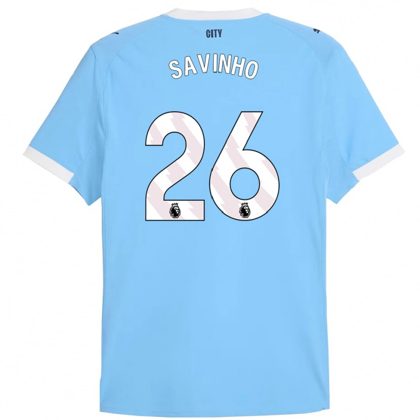 Danxen Men Savinho #26 Sky Blue White Home Jersey 2025/26 T-Shirt