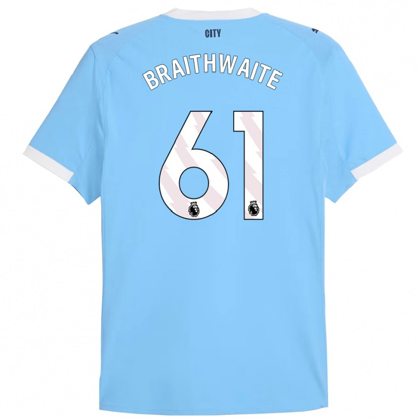 Danxen Men Kaden Braithwaite #61 Sky Blue White Home Jersey 2025/26 T-Shirt