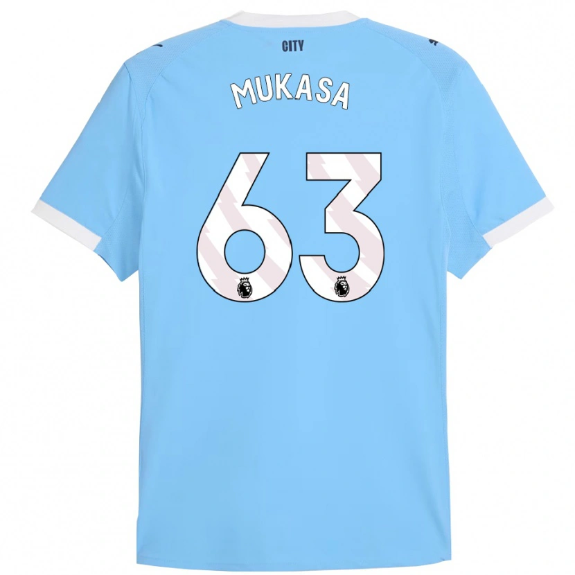 Danxen Men Divine Mukasa #63 Sky Blue White Home Jersey 2025/26 T-Shirt
