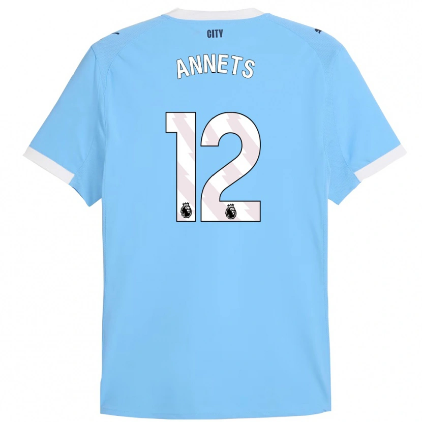 Danxen Men Eve Annets #12 Sky Blue White Home Jersey 2025/26 T-Shirt