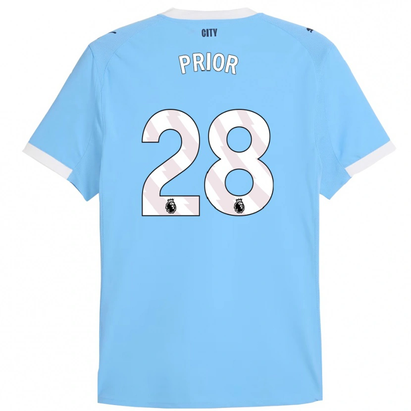 Danxen Men Gracie Prior #28 Sky Blue White Home Jersey 2025/26 T-Shirt