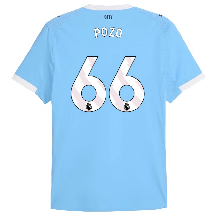 Danxen Men Iker Pozo #66 Sky Blue White Home Jersey 2025/26 T-Shirt