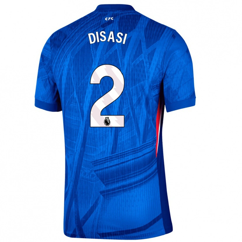 Danxen Men Axel Disasi #2 Blue White Home Jersey 2025/26 T-Shirt
