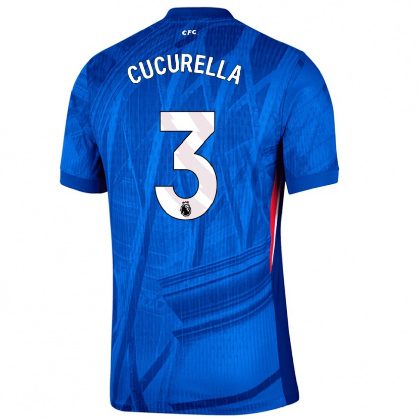 Danxen Men Marc Cucurella #3 Blue White Home Jersey 2025/26 T-Shirt
