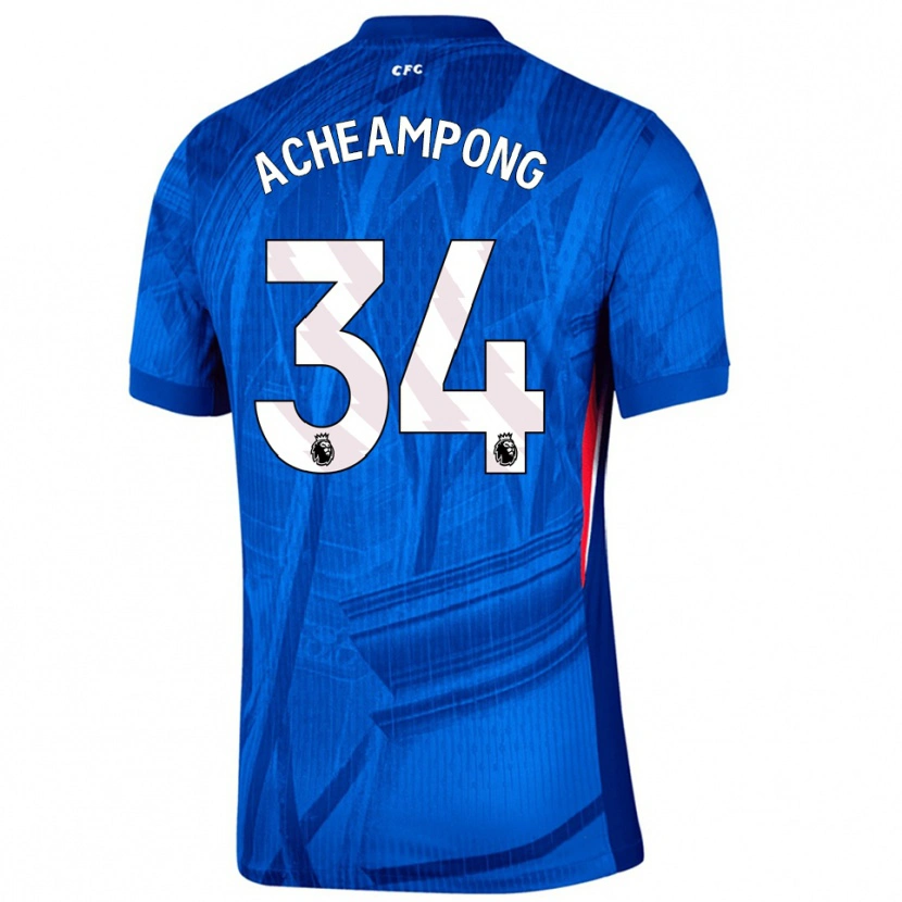 Danxen Men Josh Acheampong #34 Blue White Home Jersey 2025/26 T-Shirt