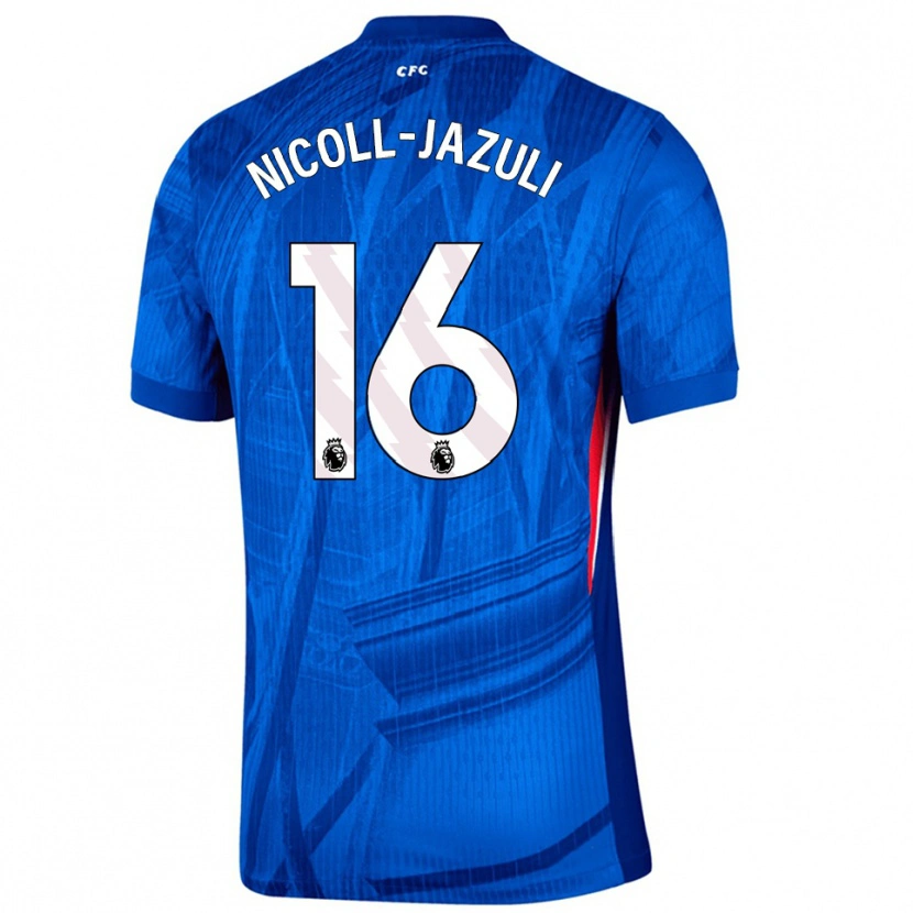 Danxen Men Mahdi Nicoll-Jazuli #16 Blue White Home Jersey 2025/26 T-Shirt