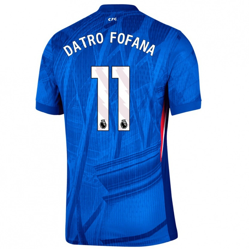 Danxen Men David Datro Fofana #11 Blue White Home Jersey 2025/26 T-Shirt