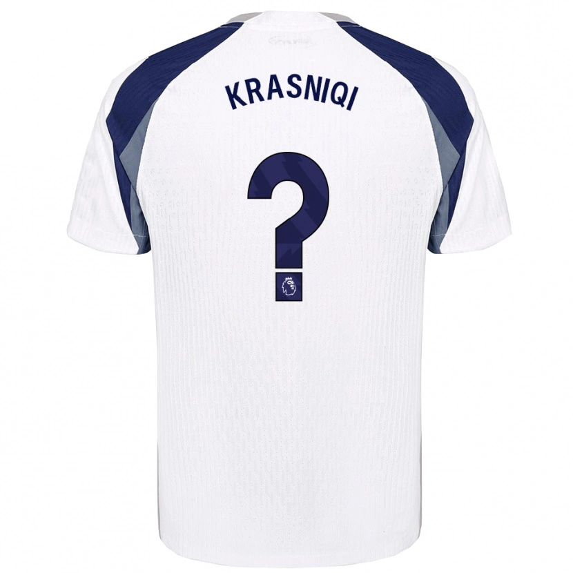 Danxen Men Elliot Krasniqi #0 White Navy Home Jersey 2025/26 T-Shirt