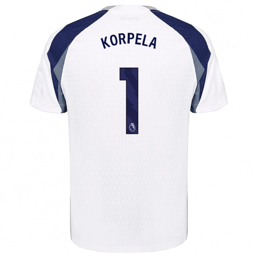 Danxen Men Tinja-Riikka Korpela #1 White Navy Home Jersey 2025/26 T-Shirt