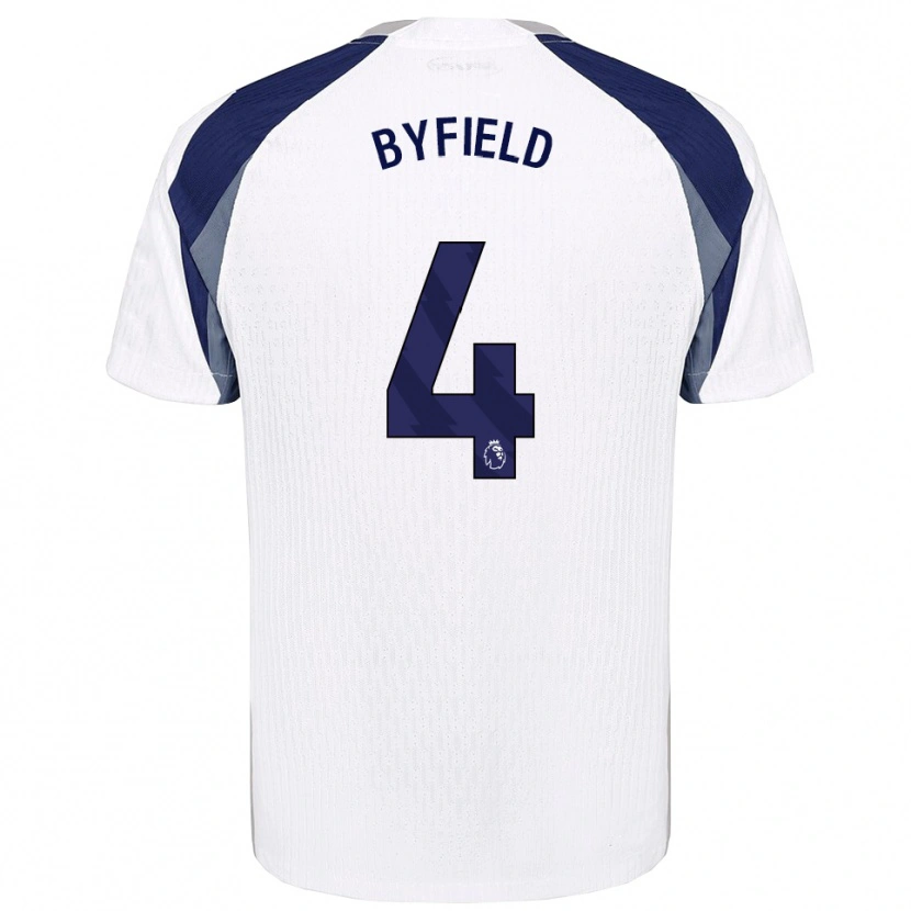 Danxen Men Junai Byfield #4 White Navy Home Jersey 2025/26 T-Shirt