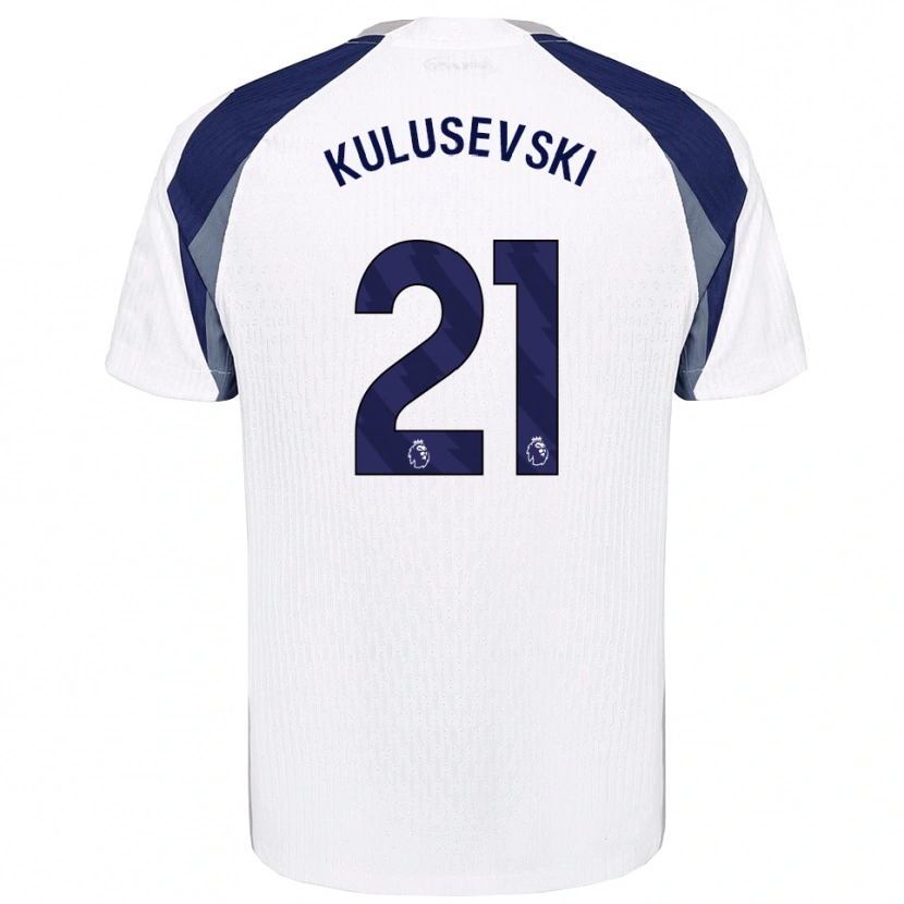 Danxen Men Dejan Kulusevski #21 White Navy Home Jersey 2025/26 T-Shirt