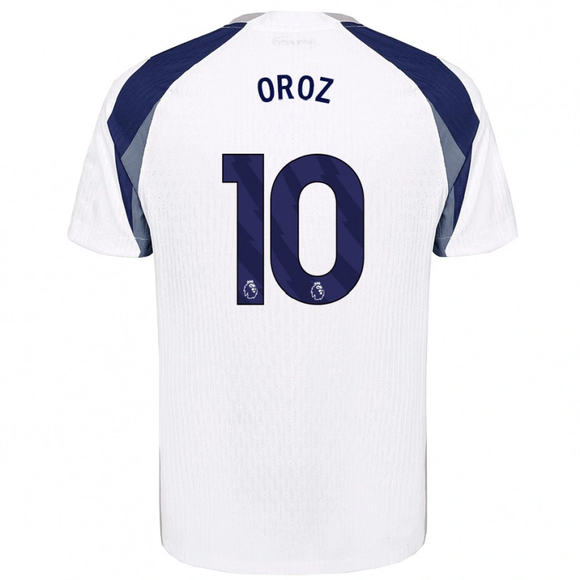 Danxen Men Maite Oroz #10 White Navy Home Jersey 2025/26 T-Shirt