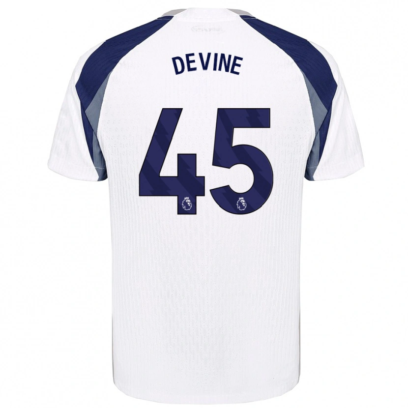 Danxen Men Alfie Devine #45 White Navy Home Jersey 2025/26 T-Shirt