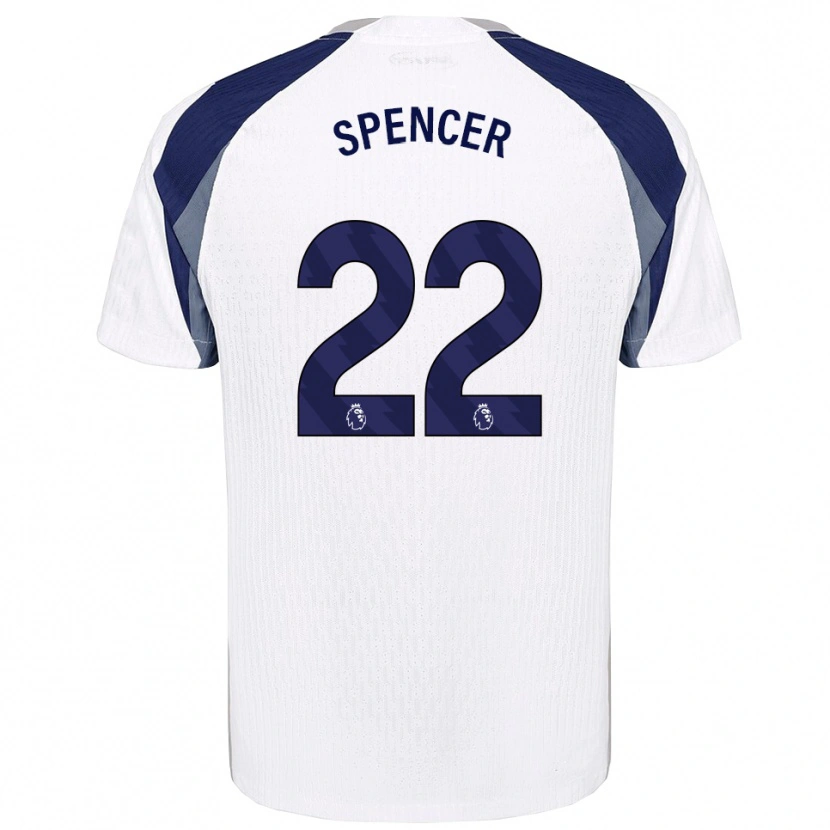 Danxen Men Rebecca Spencer #22 White Navy Home Jersey 2025/26 T-Shirt