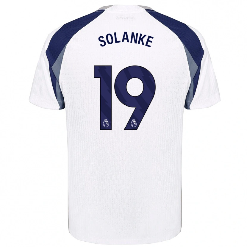 Danxen Men Dominic Solanke #19 White Navy Home Jersey 2025/26 T-Shirt