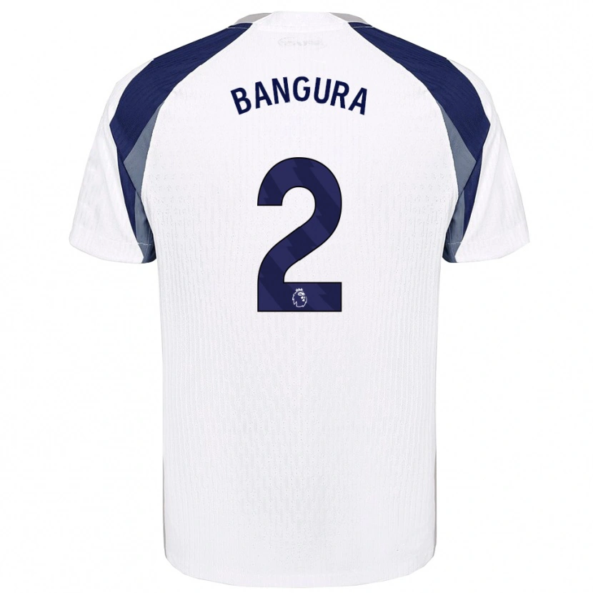 Danxen Men Samal Bangura #2 White Navy Home Jersey 2025/26 T-Shirt