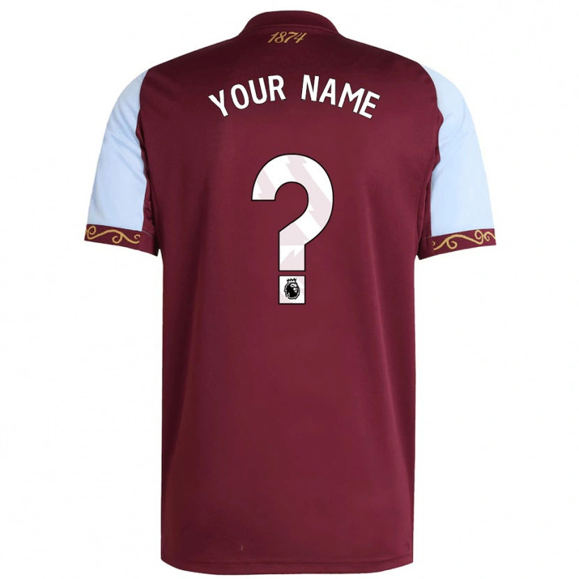 Danxen Men Your Name #0 Burgundy Sky Blue Home Jersey 2025/26 T-Shirt