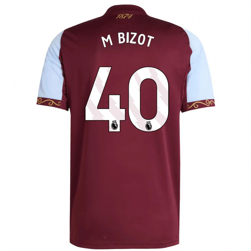 Danxen Men Marco Bizot #40 Burgundy Sky Blue Home Jersey 2025/26 T-Shirt