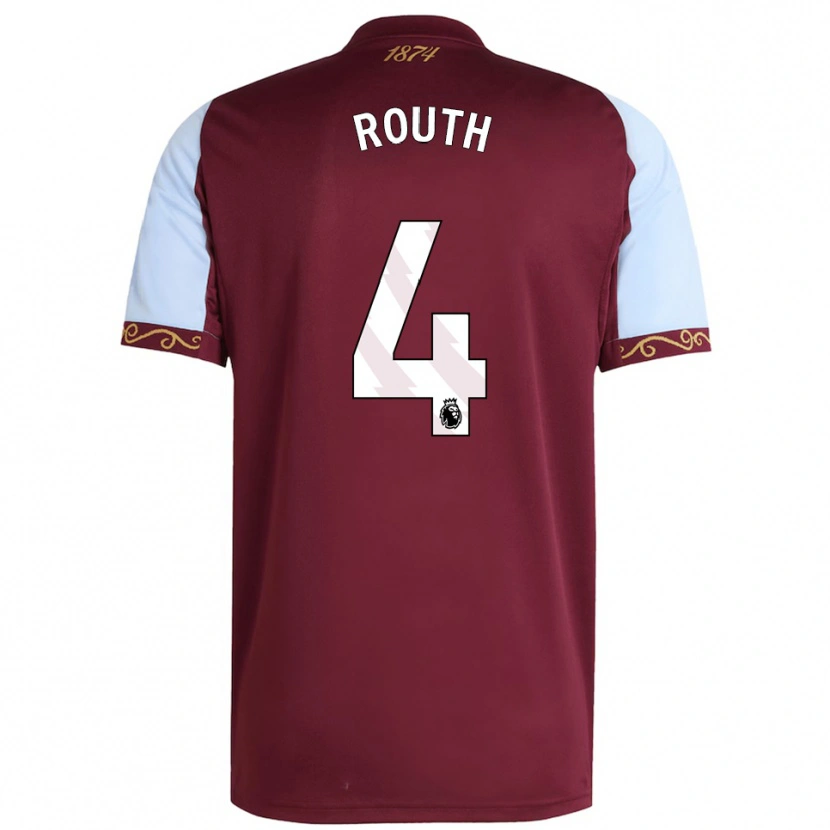 Danxen Men Leon Routh #4 Burgundy Sky Blue Home Jersey 2025/26 T-Shirt