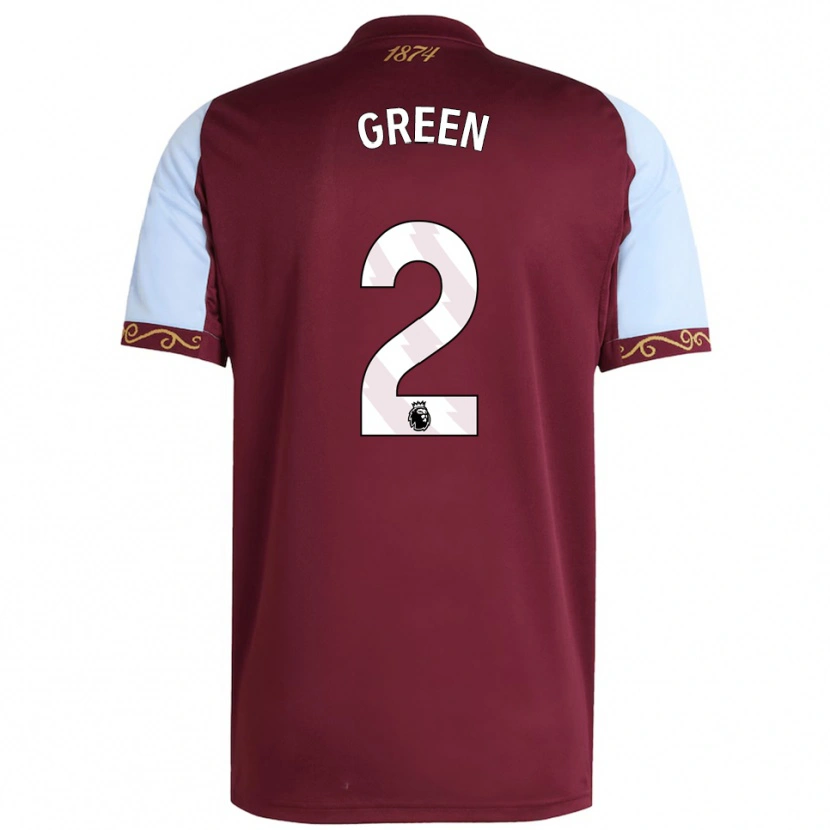 Danxen Men Jacob Green #2 Burgundy Sky Blue Home Jersey 2025/26 T-Shirt