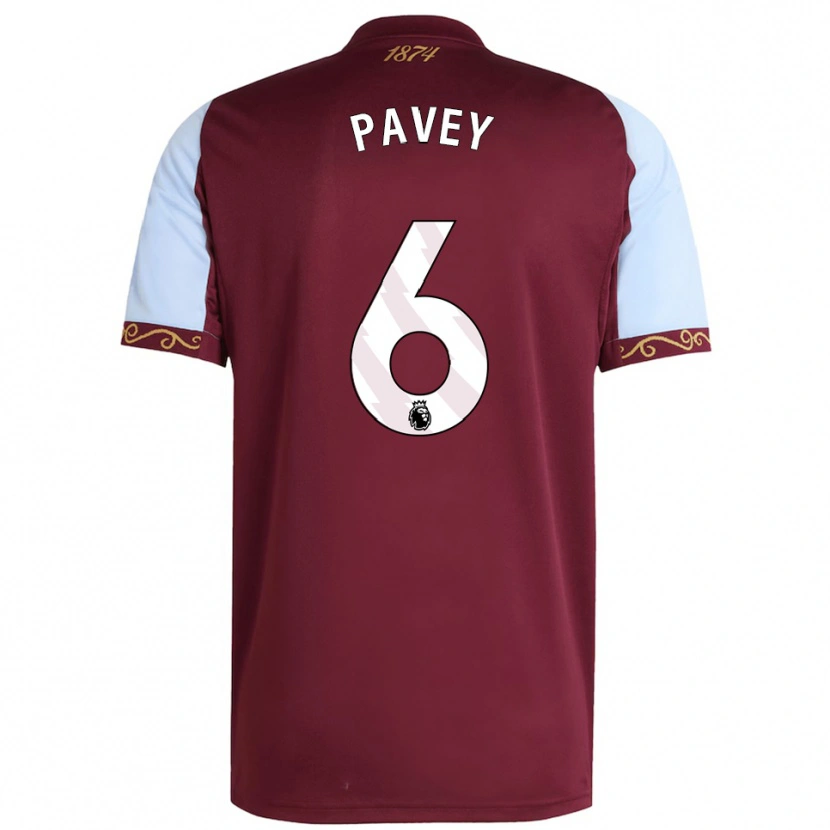 Danxen Men Charlie Pavey #6 Burgundy Sky Blue Home Jersey 2025/26 T-Shirt