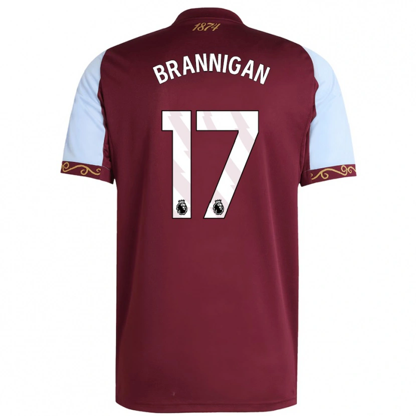 Danxen Men Cole Brannigan #17 Burgundy Sky Blue Home Jersey 2025/26 T-Shirt