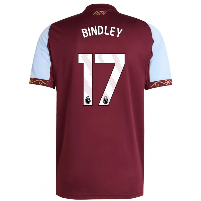 Danxen Men Oliver Bindley #17 Burgundy Sky Blue Home Jersey 2025/26 T-Shirt