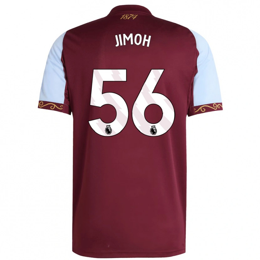 Danxen Men Jamaldeen Jimoh-Aloba #56 Burgundy Sky Blue Home Jersey 2025/26 T-Shirt