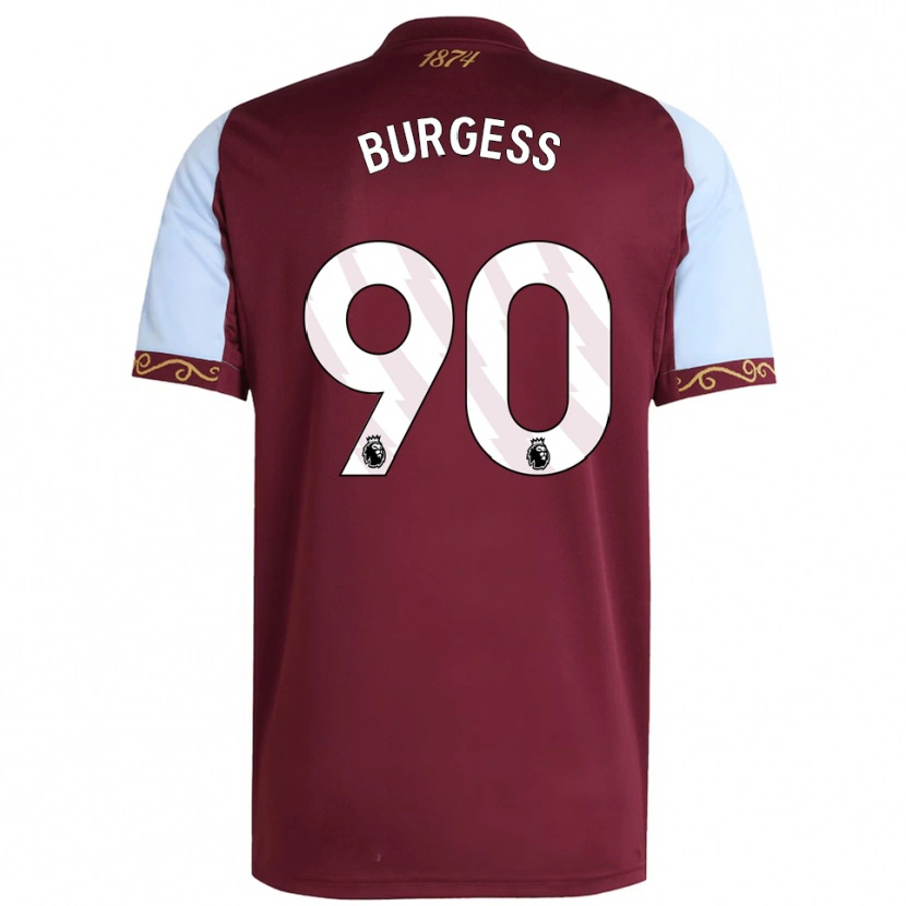 Danxen Men Woody Burgess #90 Burgundy Sky Blue Home Jersey 2025/26 T-Shirt