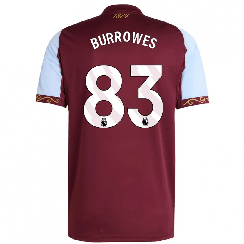 Danxen Men Bradley Burrowes #83 Burgundy Sky Blue Home Jersey 2025/26 T-Shirt