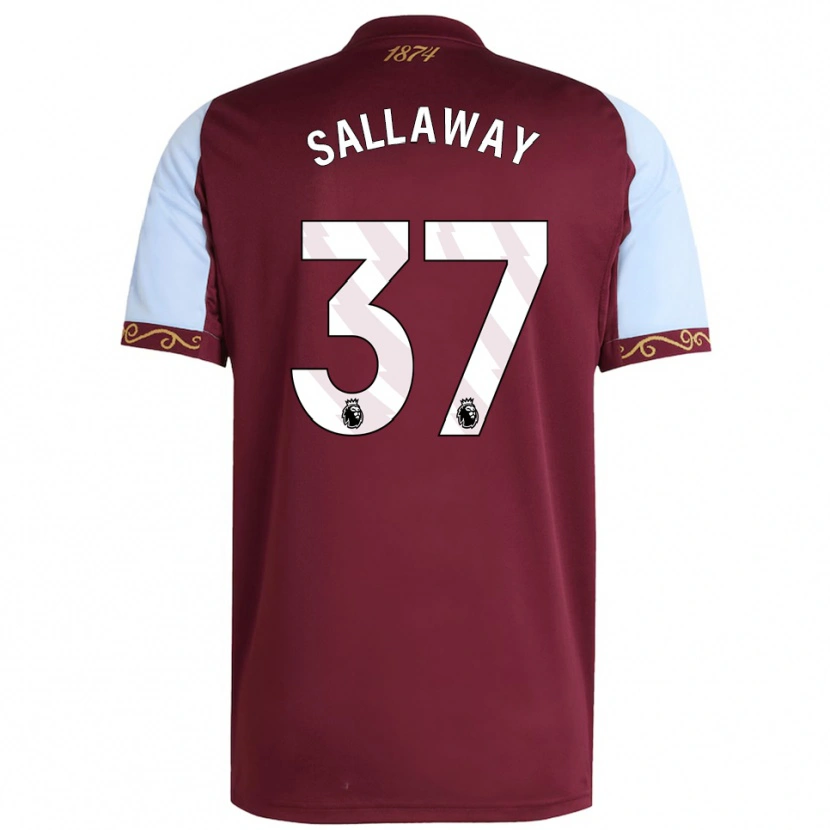 Danxen Men Lydia Sallaway #37 Burgundy Sky Blue Home Jersey 2025/26 T-Shirt