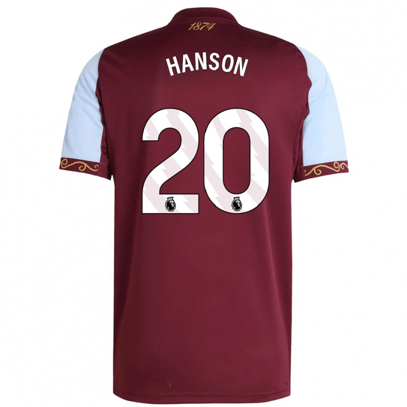 Danxen Men Kirsty Hanson #20 Burgundy Sky Blue Home Jersey 2025/26 T-Shirt