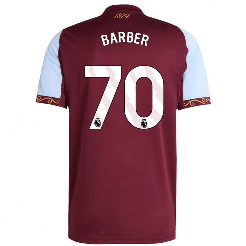 Danxen Men Jayden Barber #70 Burgundy Sky Blue Home Jersey 2025/26 T-Shirt
