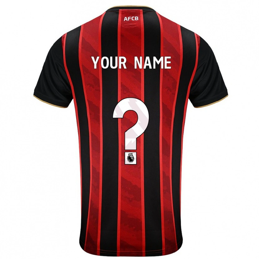 Danxen Men Your Name #0 Red Black Home Jersey 2025/26 T-Shirt